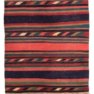 Kelimteppe - Gammelt - 170 x 160 cm - flerfarget