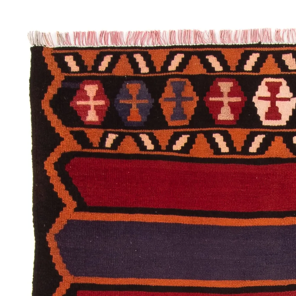 Kelimteppe - Gammelt - 180 x 145 cm - flerfarget