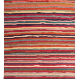 Kelimteppe - Gammelt - 190 x 145 cm - flerfarget