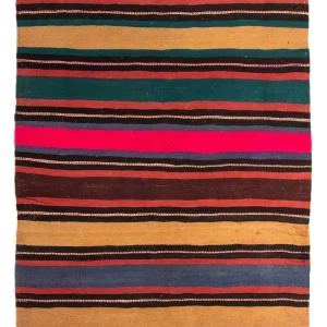 Kelimteppe - Gammelt - 190 x 175 cm - flerfarget