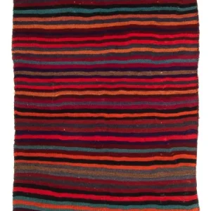 Kelimteppe - Gammelt - 195 x 100 cm - flerfarget