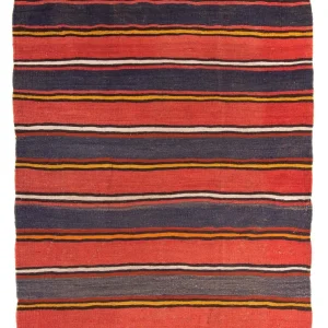 Kelimteppe - Gammelt - 195 x 150 cm - flerfarget