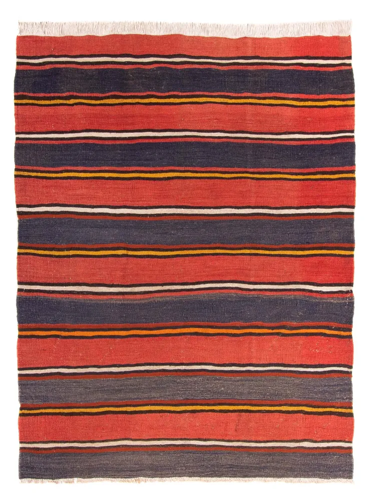 Kelimteppe - Gammelt - 195 x 150 cm - flerfarget
