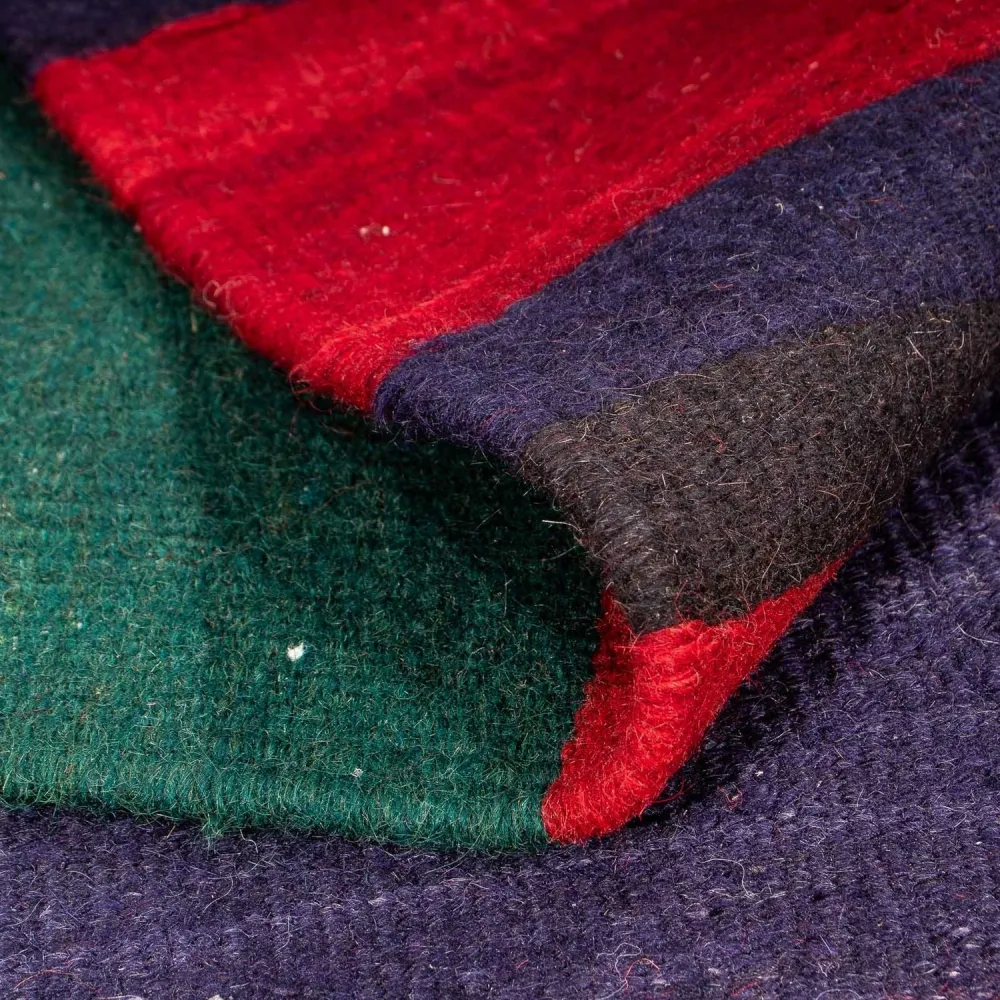 Kelimteppe - Gammelt - 210 x 175 cm - flerfarget