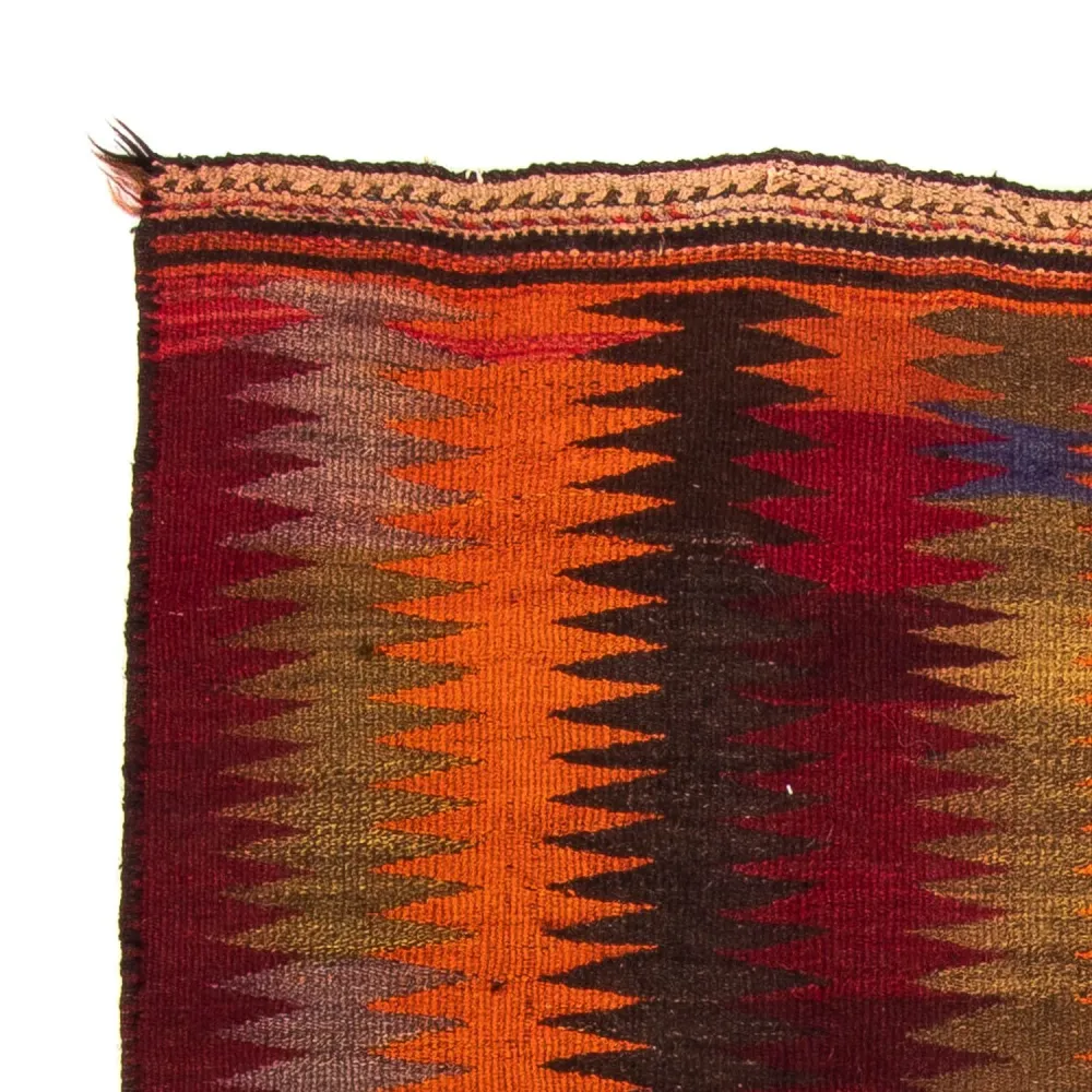 Kelimteppe - Gammelt - 225 x 150 cm - flerfarget