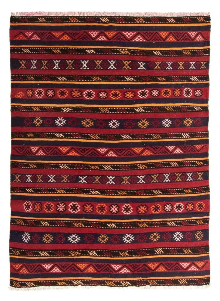 Kelimteppe - Gammelt - 250 x 145 cm - flerfarget