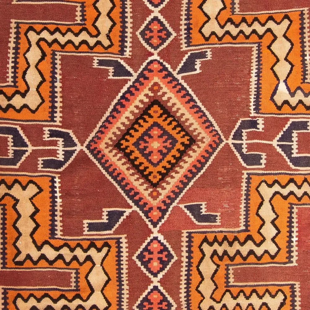 Kelimteppe - Gammelt - 285 x 180 cm - flerfarget