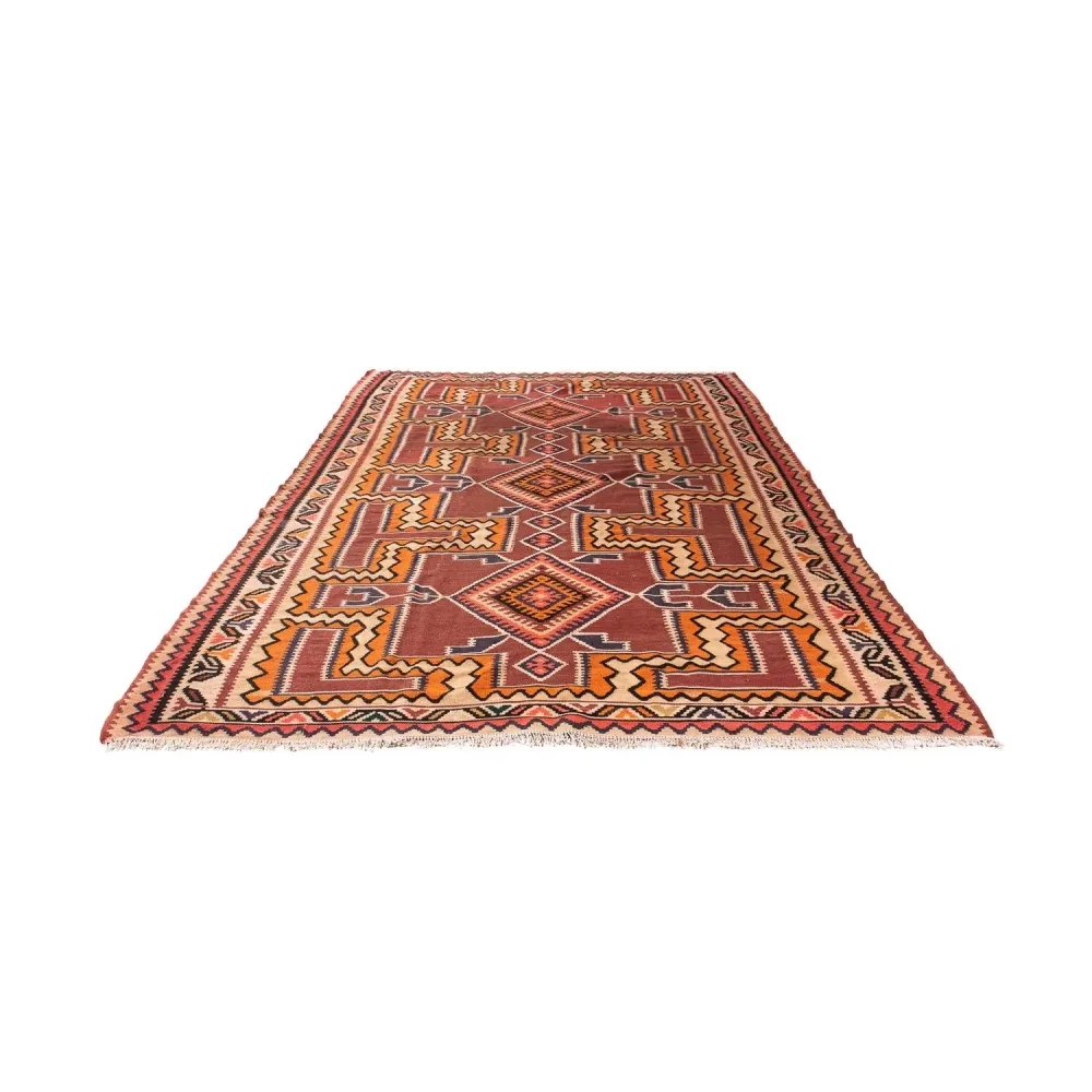 Kelimteppe - Gammelt - 285 x 180 cm - flerfarget