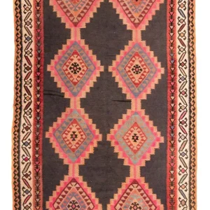 Kelimteppe - Gammelt - 295 x 170 cm - flerfarget