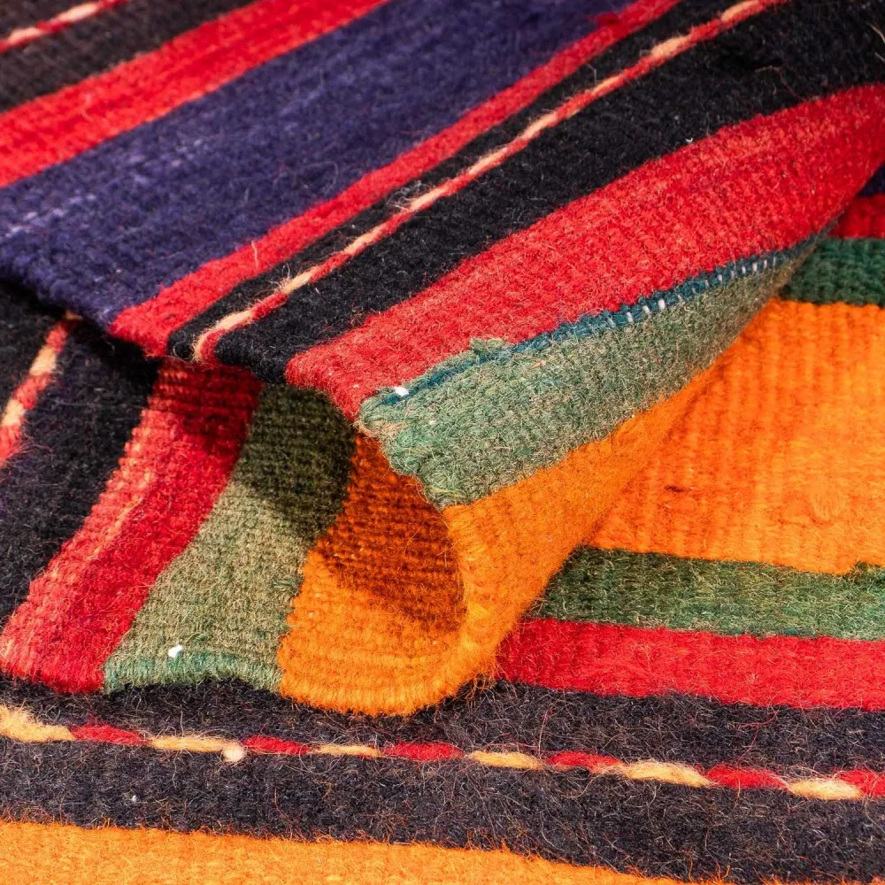 Kelimteppe - Gammelt - 300 x 190 cm - flerfarget