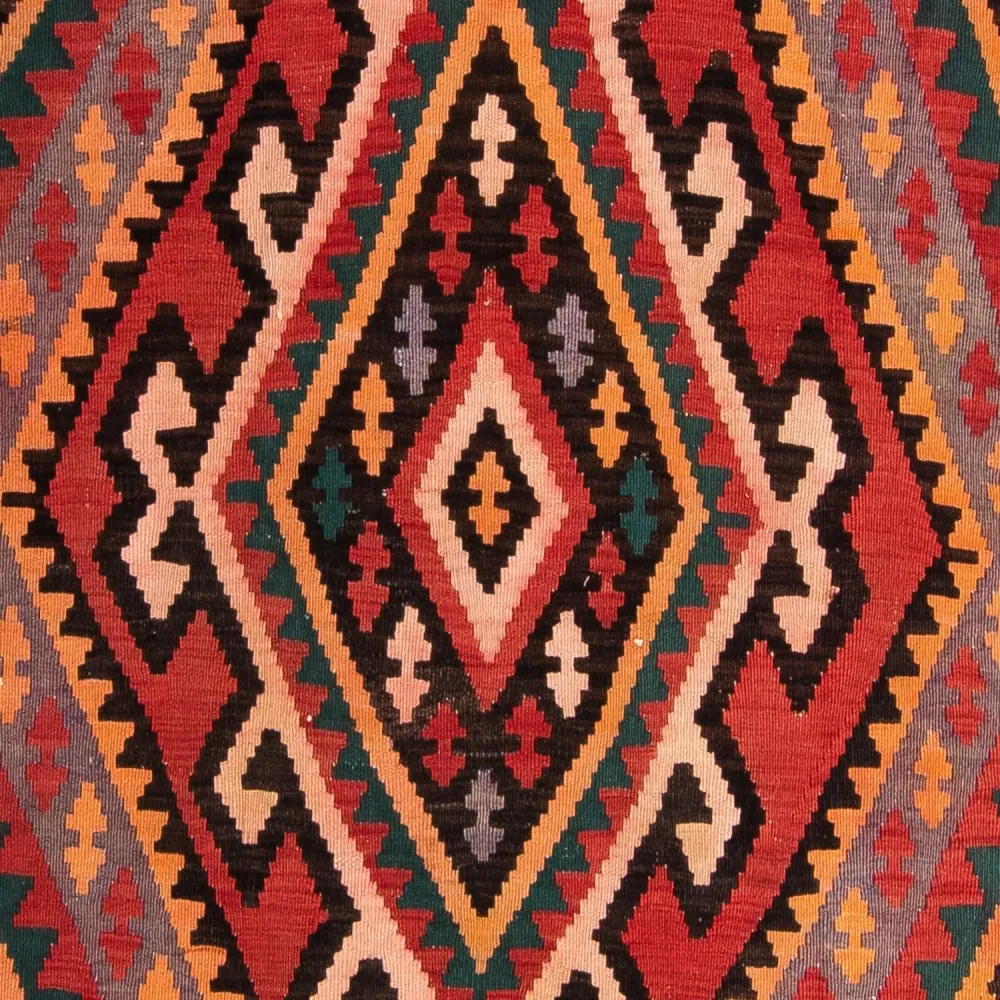 Kelimteppe - Gammelt - 307 x 188 cm - flerfarget