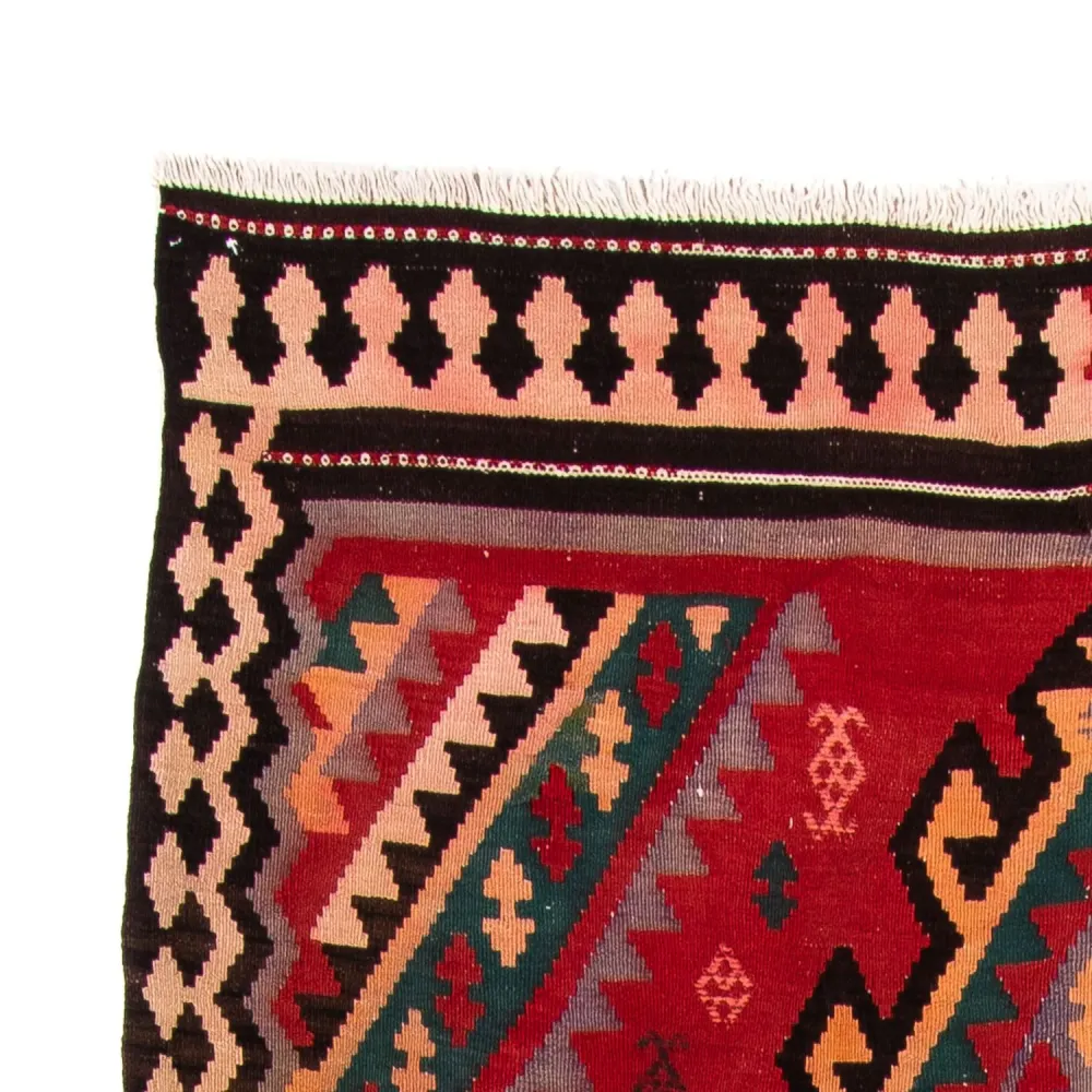 Kelimteppe - Gammelt - 307 x 188 cm - flerfarget