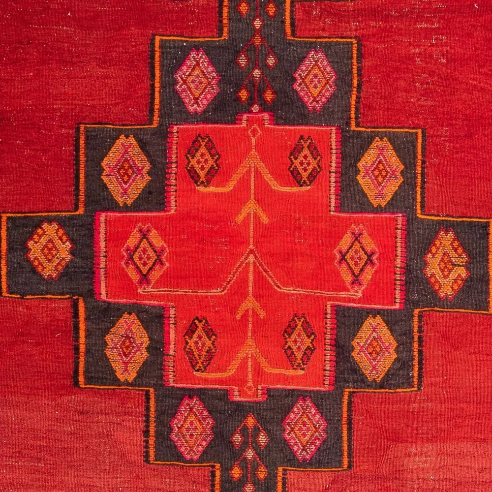 Kelimteppe - Gammelt - 310 x 160 cm - flerfarget
