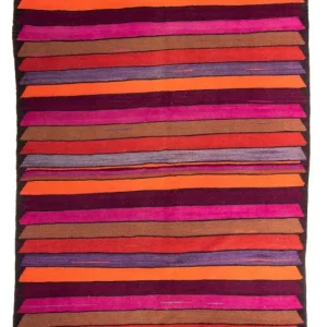 Kelimteppe - Gammelt - 340 x 190 cm - flerfarget