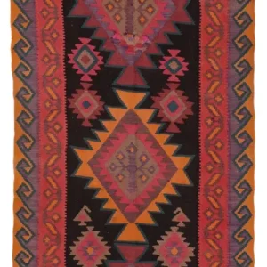 Kelimteppe - Gammelt - 360 x 150 cm - karamell