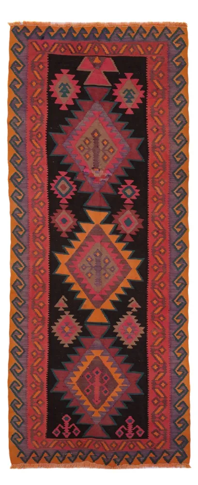 Kelimteppe - Gammelt - 360 x 150 cm - karamell