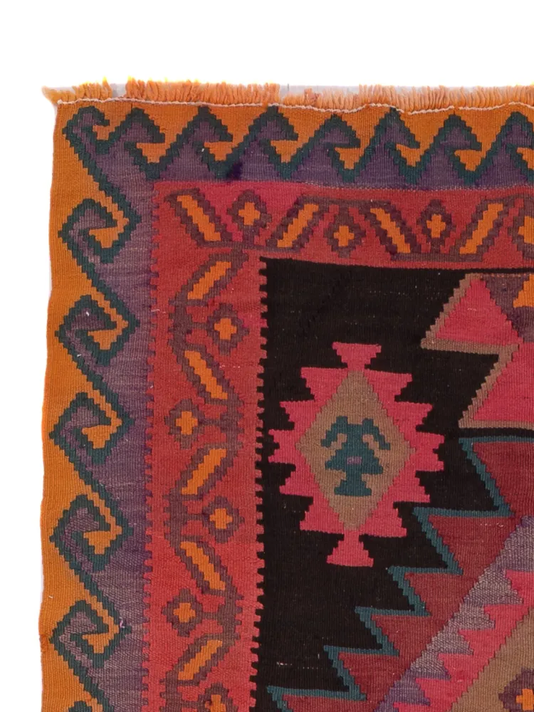 Kelimteppe - Gammelt - 360 x 150 cm - karamell