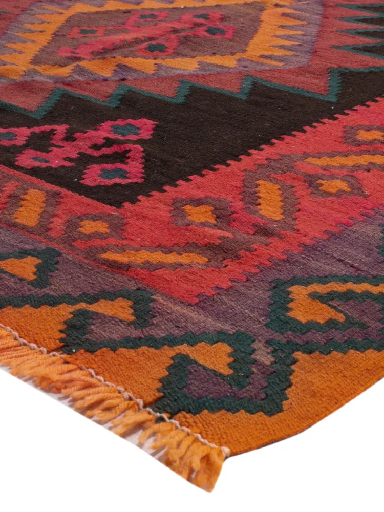 Kelimteppe - Gammelt - 360 x 150 cm - karamell
