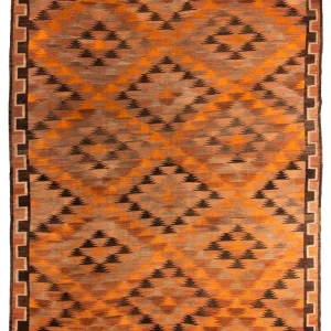 Kelimteppe - Gammelt - 360 x 275 cm - flerfarget