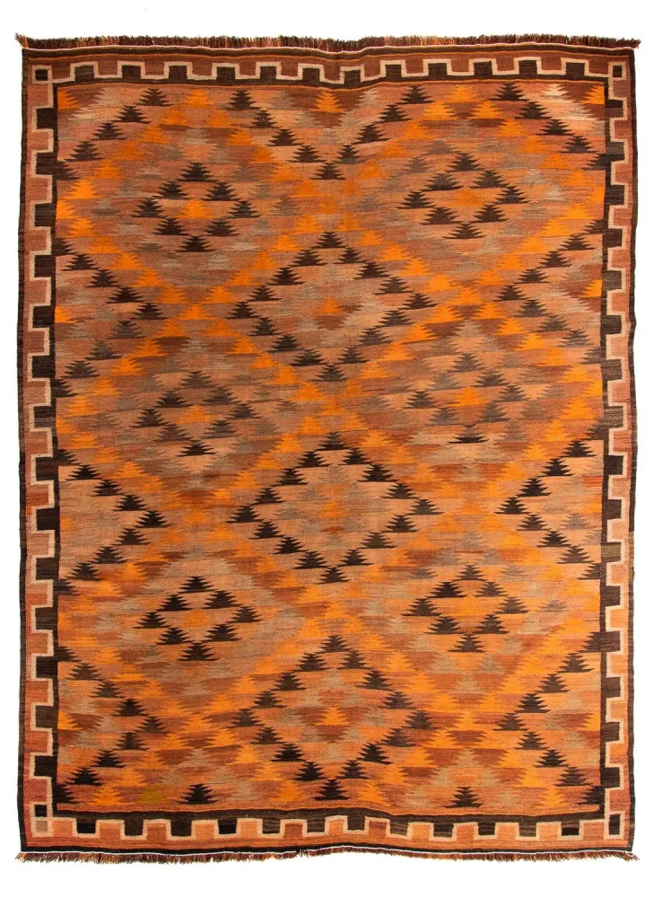 Kelimteppe - Gammelt - 360 x 275 cm - flerfarget