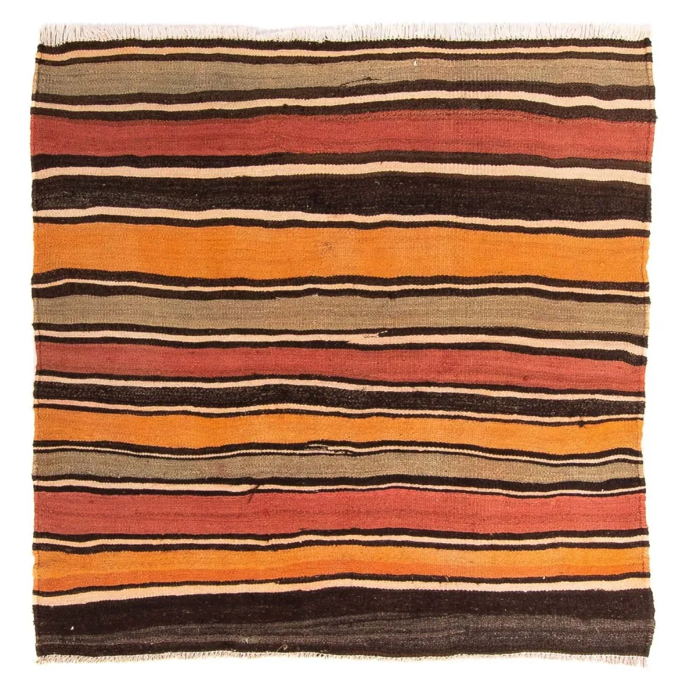 Kelimteppe - Gammelt square - 155 x 155 cm - flerfarget