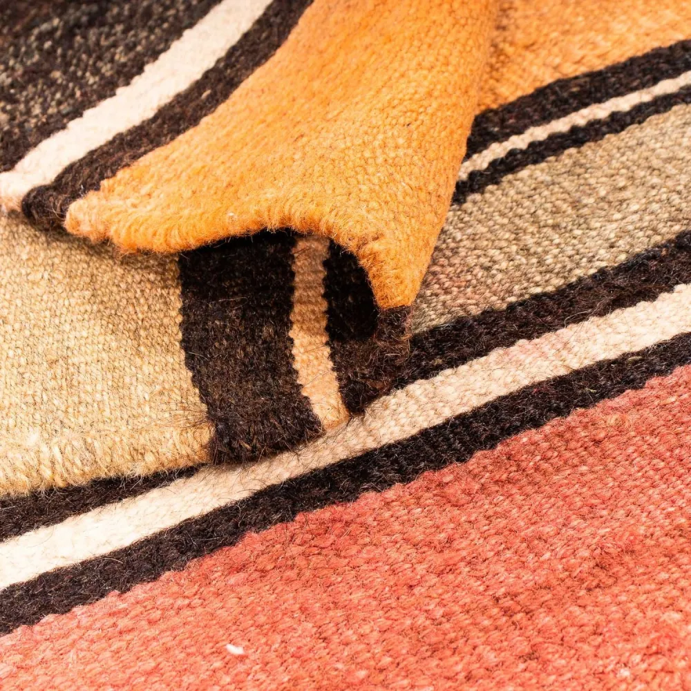 Kelimteppe - Gammelt square - 155 x 155 cm - flerfarget