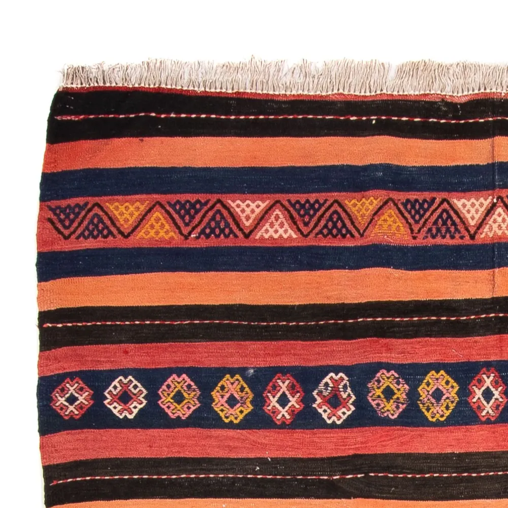 Kelimteppe - Gammelt square - 180 x 150 cm - flerfarget