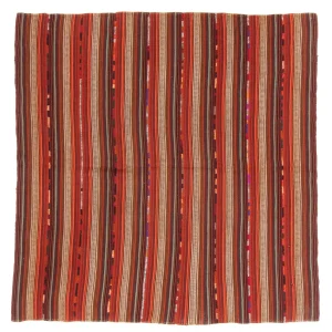Kelimteppe - Gammelt square - 182 x 180 cm - flerfarget