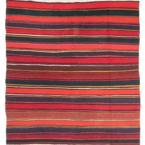 Kelimteppe - Gammelt square - 215 x 190 cm - flerfarget