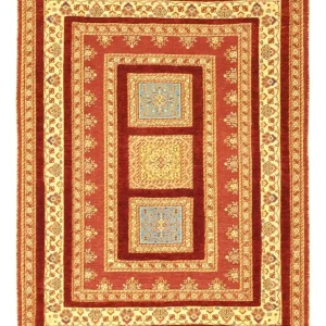 Kelimteppe - Orientalsk - 109 x 84 cm - flerfarget