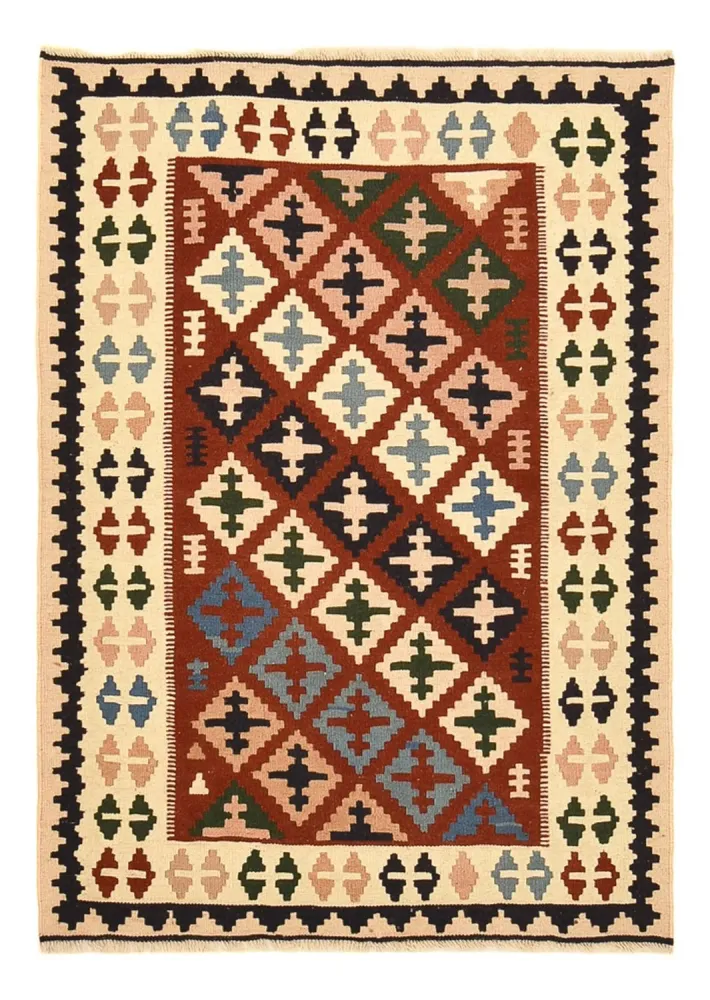 Kelimteppe - Orientalsk - 142 x 100 cm - flerfarget