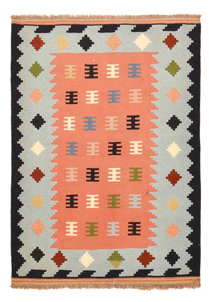 Kelimteppe - Orientalsk - 143 x 100 cm - flerfarget