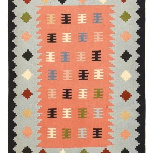 Kelimteppe - Orientalsk - 143 x 100 cm - flerfarget