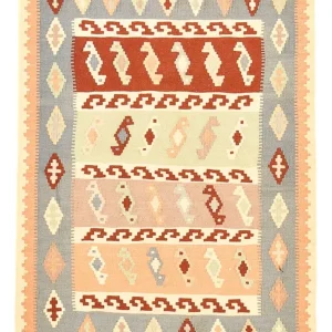 Kelimteppe - Orientalsk - 143 x 102 cm - flerfarget