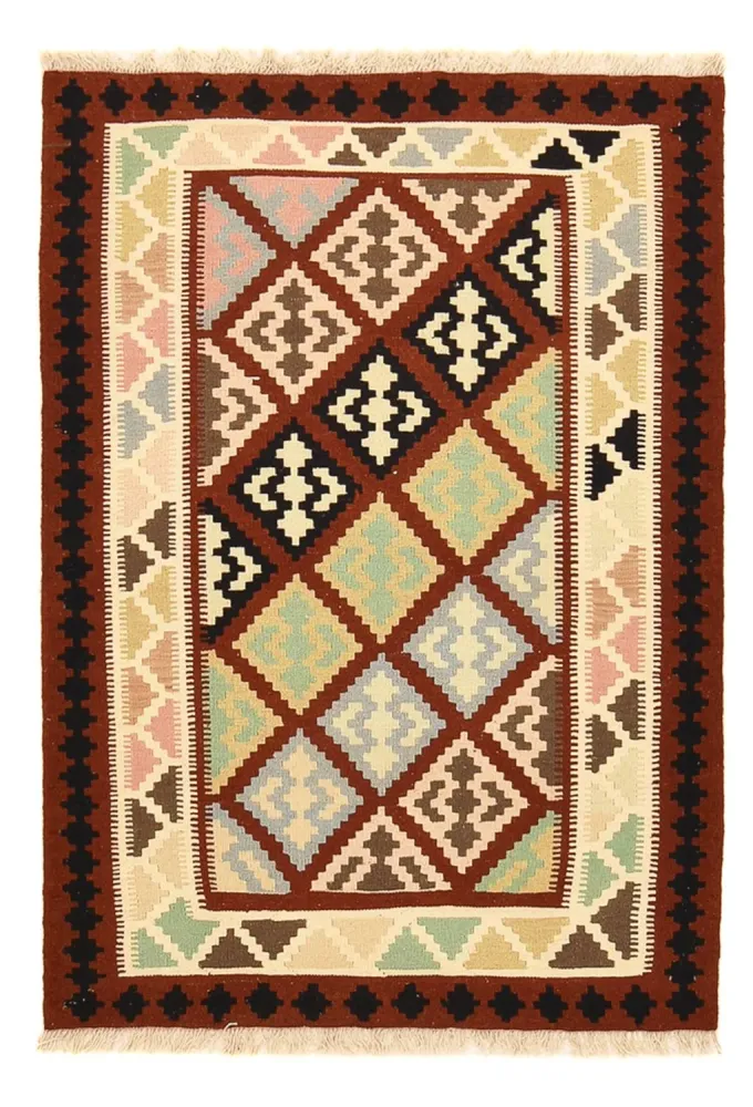 Kelimteppe - Orientalsk - 144 x 103 cm - flerfarget