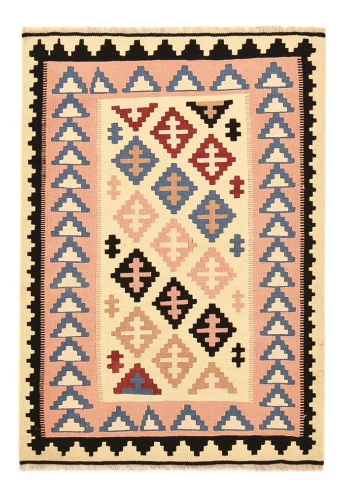Kelimteppe - Orientalsk - 145 x 100 cm - flerfarget