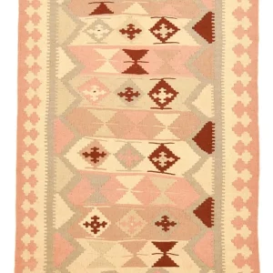 Kelimteppe - Orientalsk - 145 x 100 cm - flerfarget