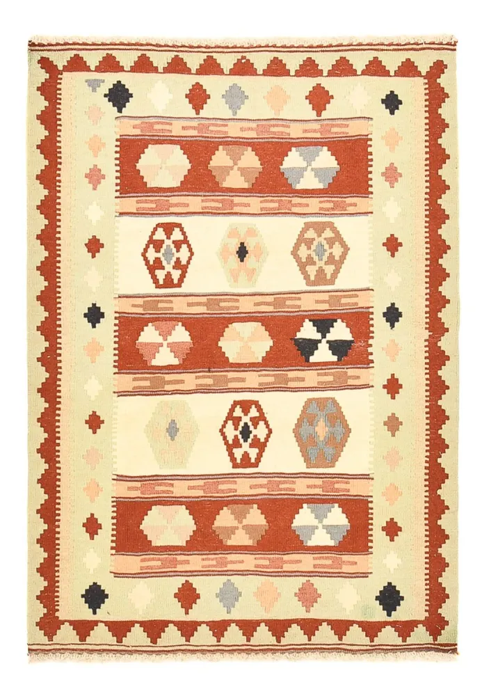 Kelimteppe - Orientalsk - 145 x 100 cm - flerfarget