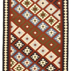 Kelimteppe - Orientalsk - 145 x 100 cm - flerfarget