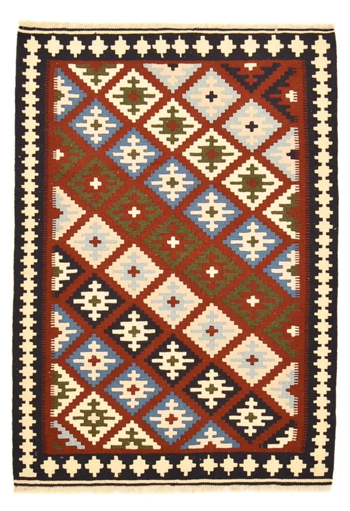 Kelimteppe - Orientalsk - 145 x 100 cm - flerfarget