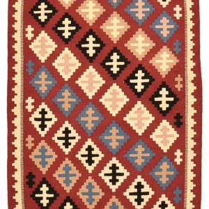 Kelimteppe - Orientalsk - 145 x 102 cm - flerfarget