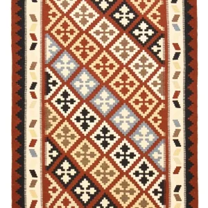 Kelimteppe - Orientalsk - 145 x 102 cm - flerfarget