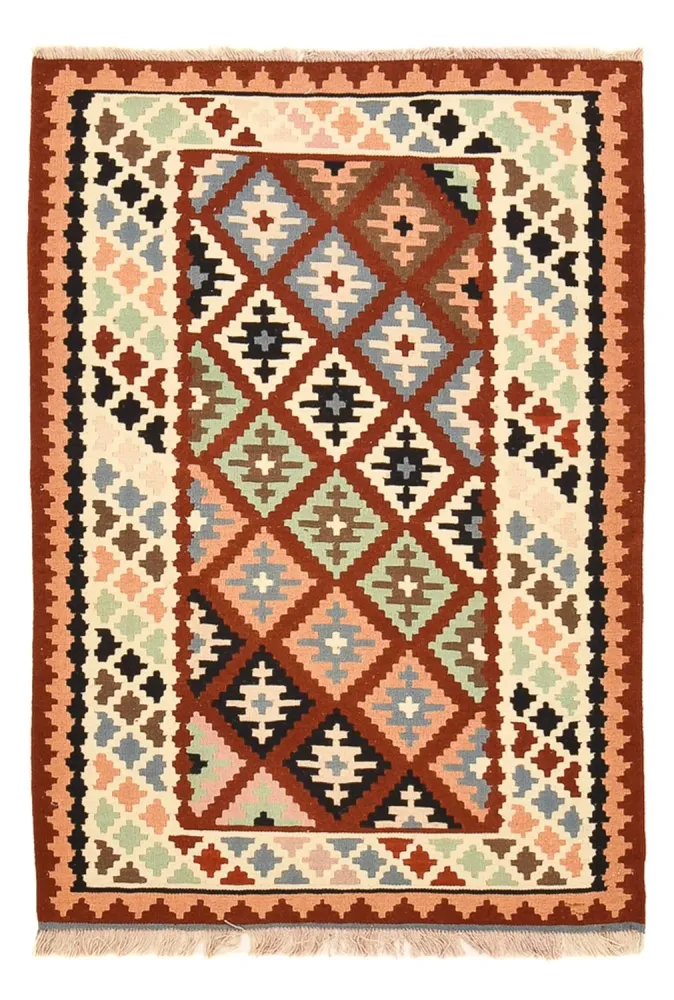 Kelimteppe - Orientalsk - 145 x 102 cm - flerfarget