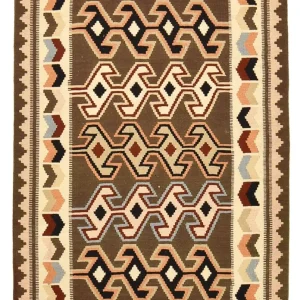 Kelimteppe - Orientalsk - 145 x 104 cm - flerfarget