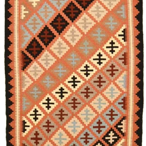 Kelimteppe - Orientalsk - 145 x 98 cm - flerfarget