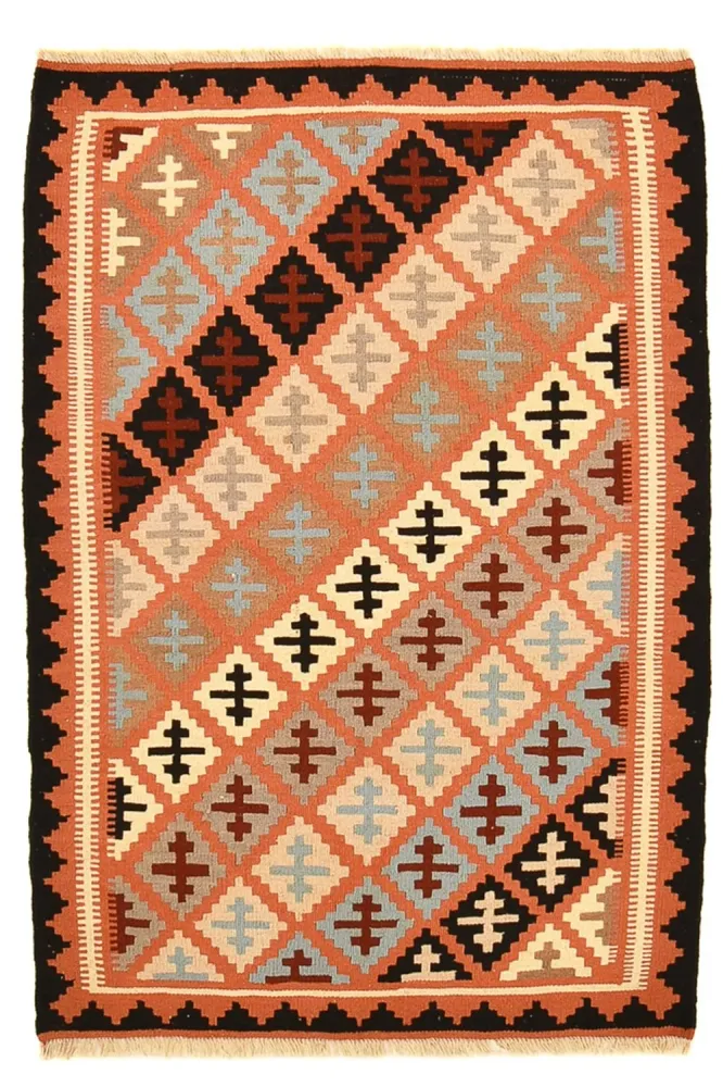 Kelimteppe - Orientalsk - 145 x 98 cm - flerfarget