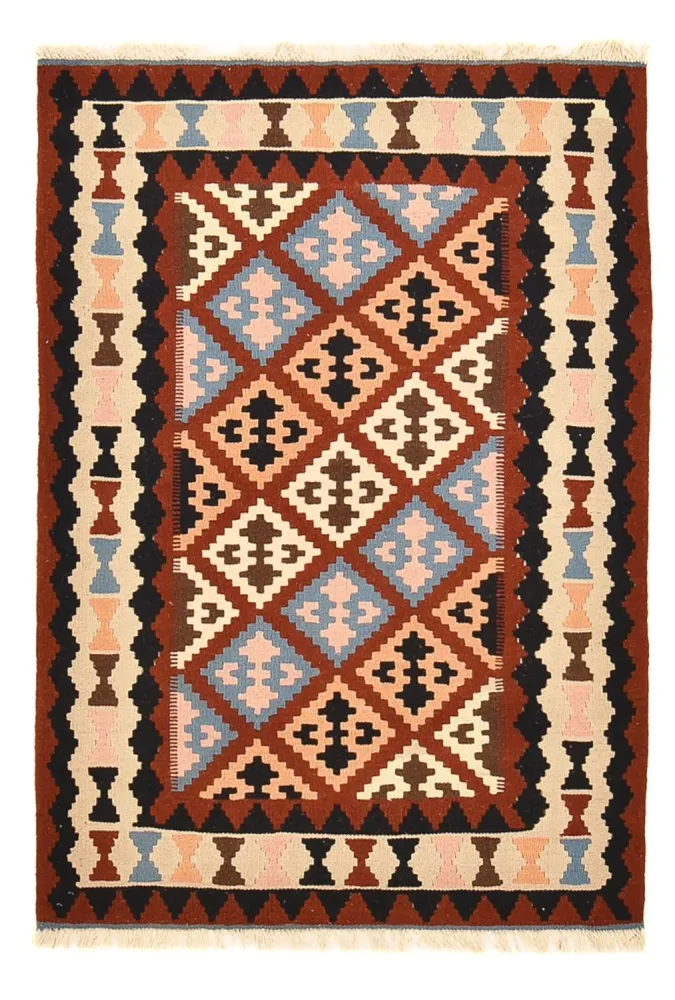Kelimteppe - Orientalsk - 146 x 100 cm - flerfarget