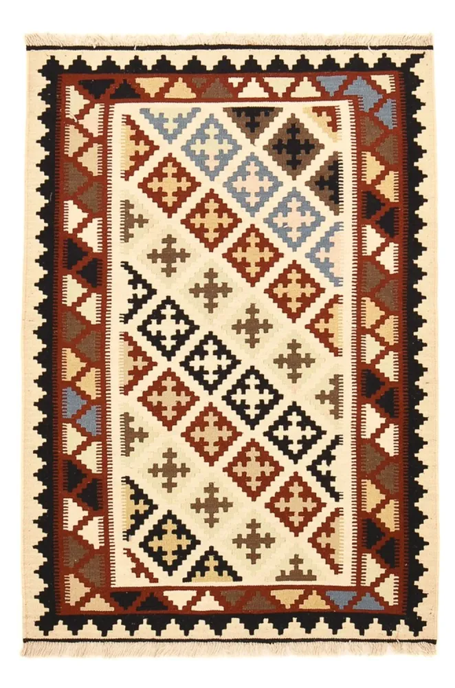 Kelimteppe - Orientalsk - 146 x 100 cm - flerfarget