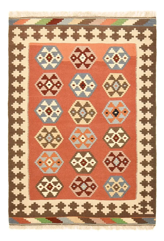 Kelimteppe - Orientalsk - 146 x 100 cm - flerfarget