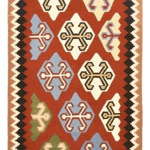 Kelimteppe - Orientalsk - 146 x 100 cm - flerfarget